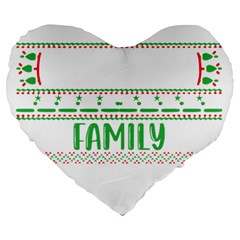 Faulkner Family Christmas T- Shirt Legend Faulkner Family Christmas T- Shirt Large 19  Premium Flano Heart Shape Cushions by ZUXUMI