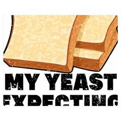 Bread Baking T- Shirt Funny Bread Baking Baker My Yeast Expecting A Bread T- Shirt (1) Premium Plush Fleece Blanket (medium) by JamesGoode