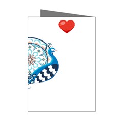 Peacock T-shirtsteal Your Heart Peacock 75 T-shirt Mini Greeting Cards (pkg Of 8) by EnriqueJohnson