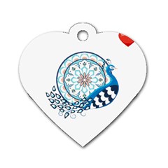 Peacock T-shirtsteal Your Heart Peacock 75 T-shirt Dog Tag Heart (one Side) by EnriqueJohnson