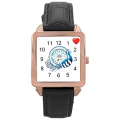 Peacock T-shirtsteal Your Heart Peacock 75 T-shirt Rose Gold Leather Watch  by EnriqueJohnson