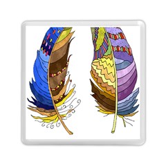 Feathers Design T- Shirtfeathers T- Shirt Memory Card Reader (square) by ZUXUMI