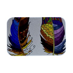 Feathers Design T- Shirtfeathers T- Shirt Open Lid Metal Box (silver)  