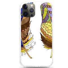 Feathers Design T- Shirtfeathers T- Shirt Iphone 12 Pro Max Tpu Uv Print Case by ZUXUMI