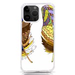 Feathers Design T- Shirtfeathers T- Shirt iPhone 14 Pro Max TPU UV Print Case Front