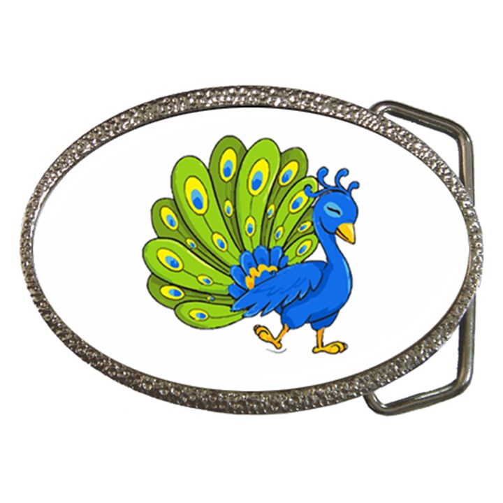 Peacock T-shirtsteal Your Heart Peacock 192 T-shirt Belt Buckles