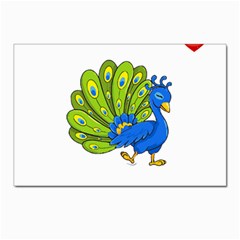 Peacock T-shirtsteal Your Heart Peacock 192 T-shirt Postcard 4 x 6  (pkg Of 10) by EnriqueJohnson