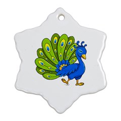 Peacock T-shirtsteal Your Heart Peacock 192 T-shirt Snowflake Ornament (two Sides) by EnriqueJohnson