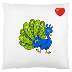 Peacock T-shirtsteal Your Heart Peacock 192 T-shirt Large Premium Plush Fleece Cushion Case (two Sides) by EnriqueJohnson