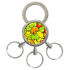 Fruit Food Wallpaper 3-ring Key Chain by Dutashop