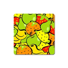 Fruit Food Wallpaper Square Magnet by Dutashop