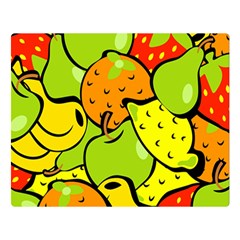 Fruit Food Wallpaper Two Sides Premium Plush Fleece Blanket (large) by Dutashop