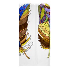 Feathers Design T- Shirtfeathers T- Shirt Shower Curtain 36  X 72  (stall)  by ZUXUMI