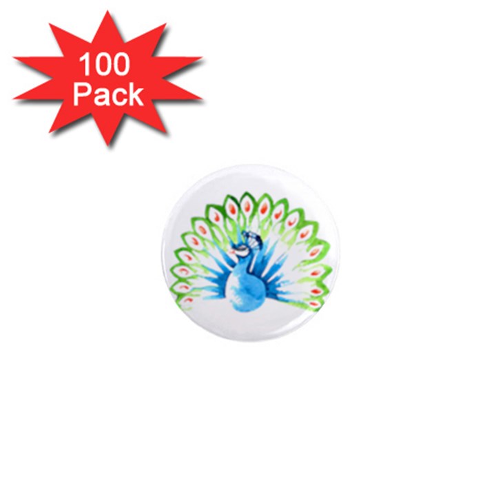 Peacock T-shirtsteal Your Heart Peacock 203 T-shirt 1  Mini Magnets (100 pack) 