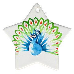 Peacock T-shirtsteal Your Heart Peacock 203 T-shirt Star Ornament (two Sides) by EnriqueJohnson