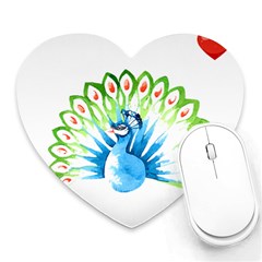 Peacock T-shirtsteal Your Heart Peacock 203 T-shirt Heart Mousepad by EnriqueJohnson