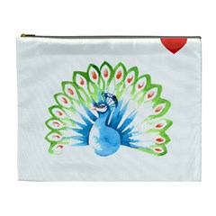 Peacock T-shirtsteal Your Heart Peacock 203 T-shirt Cosmetic Bag (xl) by EnriqueJohnson