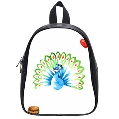 Peacock T-shirtsteal Your Heart Peacock 203 T-shirt School Bag (small) by EnriqueJohnson