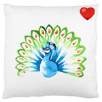 Peacock T-shirtsteal Your Heart Peacock 203 T-shirt Large Cushion Case (One Side) Front