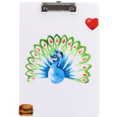 Peacock T-shirtsteal Your Heart Peacock 203 T-shirt A4 Acrylic Clipboard by EnriqueJohnson