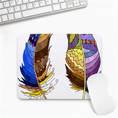 Feathers Design T- Shirtfeathers T- Shirt Small Mousepad by ZUXUMI