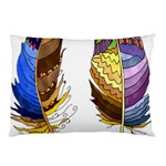 Feathers Design T- Shirtfeathers T- Shirt Pillow Case 26.62 x18.9  Pillow Case