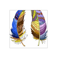 Feathers Design T- Shirtfeathers T- Shirt Satin Bandana Scarf 22  X 22  by ZUXUMI