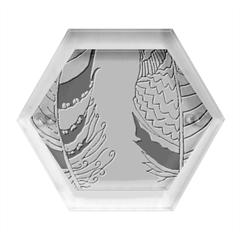 Feathers Design T- Shirtfeathers T- Shirt Hexagon Wood Jewelry Box