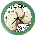 Bread Baking T- Shirt Funny Bread Baking Baker Toastally In Loaf With Bread Baking T- Shirt Color Wall Clock Front