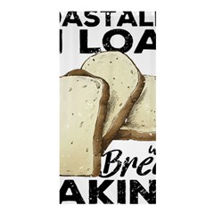 Bread Baking T- Shirt Funny Bread Baking Baker Toastally In Loaf With Bread Baking T- Shirt Shower Curtain 36  X 72  (stall)  by JamesGoode