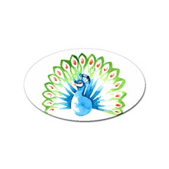 Peacock T-shirtsteal Your Heart Peacock 203 T-shirt Sticker (oval) by EnriqueJohnson