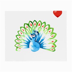 Peacock T-shirtsteal Your Heart Peacock 203 T-shirt Small Glasses Cloth (2 Sides) by EnriqueJohnson