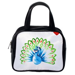 Peacock T-shirtsteal Your Heart Peacock 203 T-shirt Classic Handbag (one Side) by EnriqueJohnson