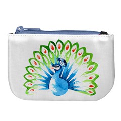 Peacock T-shirtsteal Your Heart Peacock 203 T-shirt Large Coin Purse by EnriqueJohnson