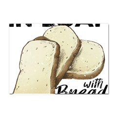 Bread Baking T- Shirt Funny Bread Baking Baker Toastally In Loaf With Bread Baking T- Shirt Crystal Sticker (a4) by JamesGoode