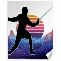 Fencing Funny T- Shirt Fencing Sport Fencing T- Shirt (1) Canvas 12  X 16  by ZUXUMI