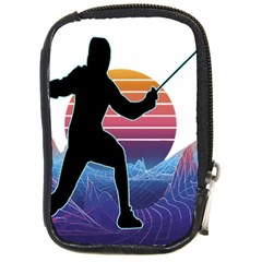 Fencing Funny T- Shirt Fencing Sport Fencing T- Shirt (1) Compact Camera Leather Case by ZUXUMI