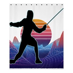 Fencing Funny T- Shirt Fencing Sport Fencing T- Shirt (1) Shower Curtain 60  X 72  (medium)  by ZUXUMI