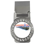 Breakwater Santa Cruz T- Shirt Lighthouse Breakwater Santa Cruz U S A Voyage Art Digital Painting Wa Money Clips (CZ)  Front