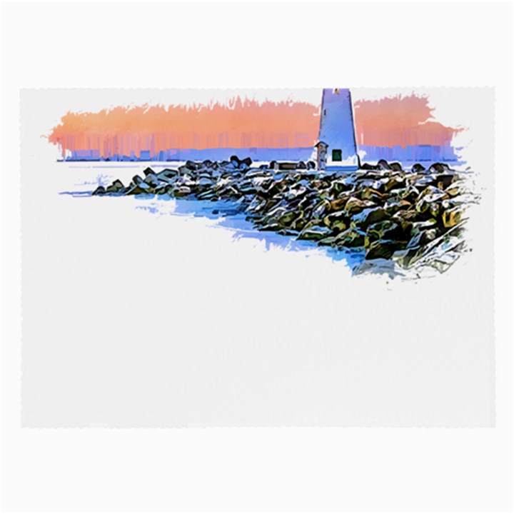 Breakwater Santa Cruz T- Shirt Lighthouse Breakwater Santa Cruz U S A Voyage Art Digital Painting Wa Large Glasses Cloth