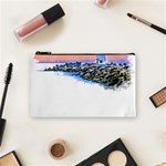 Breakwater Santa Cruz T- Shirt Lighthouse Breakwater Santa Cruz U S A Voyage Art Digital Painting Wa Cosmetic Bag (Small) Front