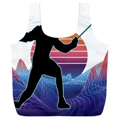 Fencing Funny T- Shirt Fencing Sport Fencing T- Shirt (1) Full Print Recycle Bag (xxxl)