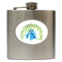 Peacock T-shirtsteal Your Heart Peacock 203 T-shirt Hip Flask (6 Oz) by EnriqueJohnson