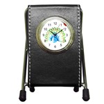 Peacock T-shirtsteal Your Heart Peacock 203 T-shirt Pen Holder Desk Clock Front