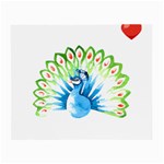 Peacock T-shirtsteal Your Heart Peacock 203 T-shirt Small Glasses Cloth Front