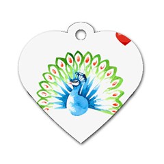 Peacock T-shirtsteal Your Heart Peacock 203 T-shirt Dog Tag Heart (one Side) by EnriqueJohnson