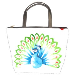 Peacock T-shirtsteal Your Heart Peacock 203 T-shirt Bucket Bag by EnriqueJohnson