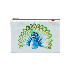 Peacock T-shirtsteal Your Heart Peacock 203 T-shirt Cosmetic Bag (medium) by EnriqueJohnson