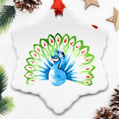 Peacock T-shirtsteal Your Heart Peacock 203 T-shirt Ornament (snowflake) by EnriqueJohnson