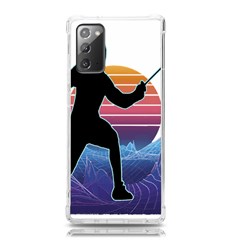 Fencing Funny T- Shirt Fencing Sport Fencing T- Shirt (1) Samsung Galaxy Note 20 Tpu Uv Case by ZUXUMI